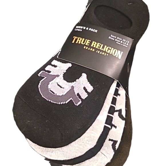 True Religion Horseshoe 6PK Liners - Picture 6 of 6